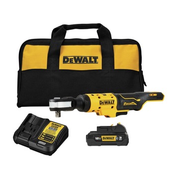 CORDLESS RATCHETS | Dewalt 12V MAX XTREME Brushless Lithium-Ion 3/8 in. Cordless Ratchet Kit (3 Ah) - DCF503GG1