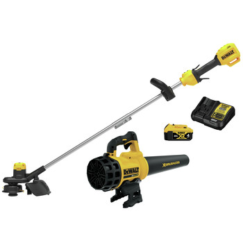 COMBO KITS | Dewalt 20V MAX Cordless Lithium-Ion 4 Ah 13 ft. String Trimmer / 20V MAX XR Brushless Handheld Blower Kit - DCKO975M1